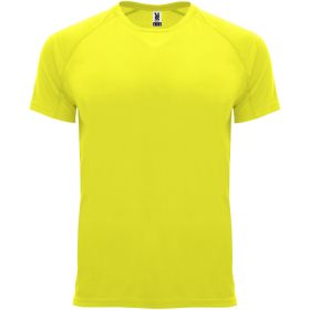 Bahrain kortärmad funktions T-shirt för barn Fluor Yellow