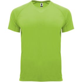 Bahrain kortärmad funktions T-shirt för barn Limegrön