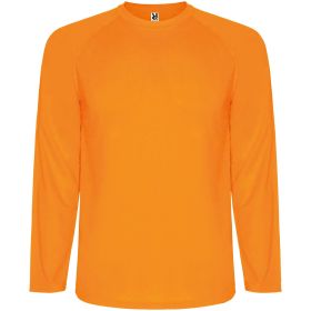 Montecarlo långärmad sport t-shirt för barn Fluor Orange