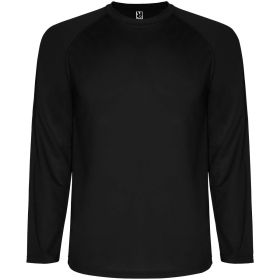 Montecarlo långärmad sport t-shirt för barn Svart