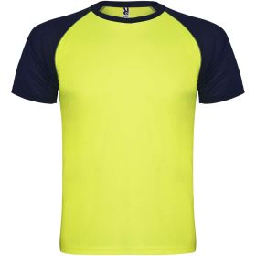 Indianapolis kortärmad sport-T-shirt för barn Fluor Yellow