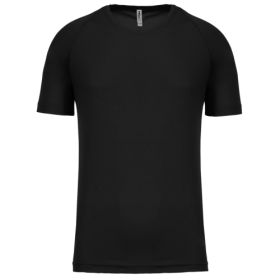 Sport kortärmad T-shirt för herr Svart
