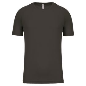 Sport kortärmad T-shirt för herr Mörkgrå