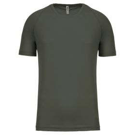 Sport kortärmad T-shirt för herr Dark Khaki