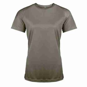 Sport kortärmad T-shirt för dam Green Olive