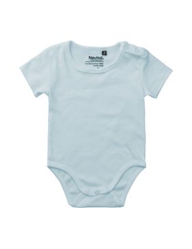 Babybody med korta ärmar Ljusblå