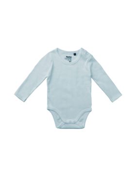 Babybody med långa ärmar Ljusblå