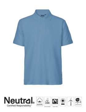 Herr Classic Piké Polo Dusty Indigo