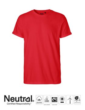 Herr Roll Up T-shirt Röd