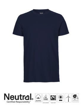 Herr Fitted T-shirt Marinblå