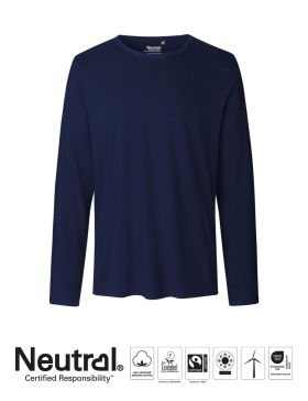 Herr T-shirt med långa ärmar Marinblå