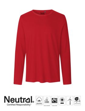Herr T-shirt med långa ärmar Röd