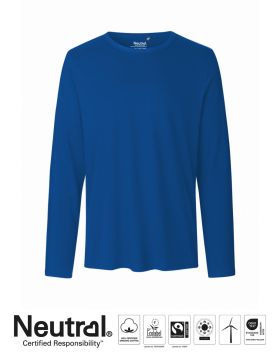 Herr T-shirt med långa ärmar Blå
