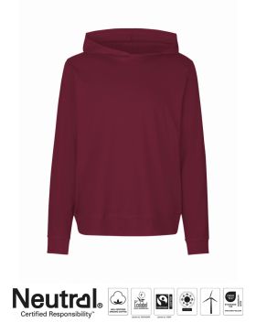 Unisex Jersey Huvtröja  Mörkröd