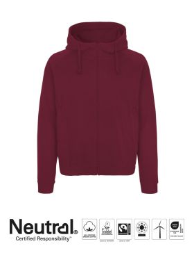 Unisex Huvjacka med dold dragkedja Bordeaux