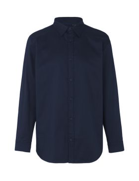 Herr twill bomullsskjorta Marinblå