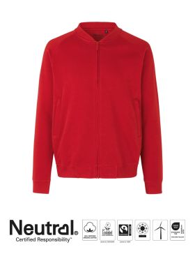 Unisex Sweatshirtjacka Röd