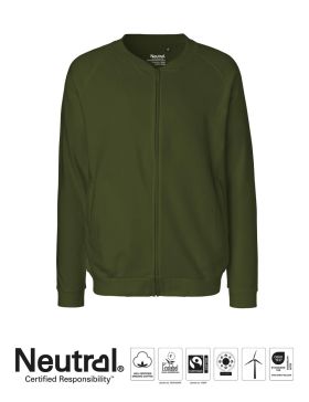 Unisex Sweatshirtjacka Mörkgrön
