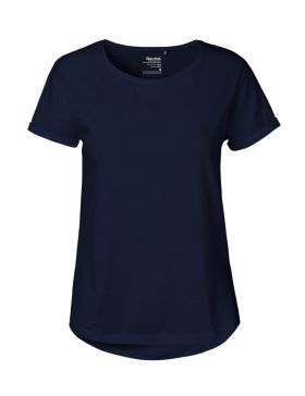 Dam Roll Up T-shirt Marinblå