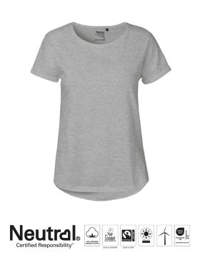 Dam Roll Up T-shirt Grå