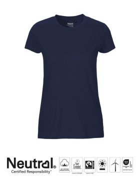 Dam Fitted T-shirt Marinblå