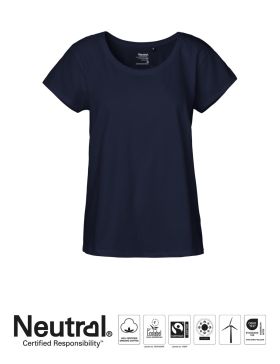 Dam T-shirt Loose Fit Marinblå