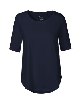 Dam T-shirt med halvlång ärm Marinblå