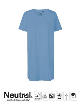 Dam T-shirt i lång modell Dusty Indigo