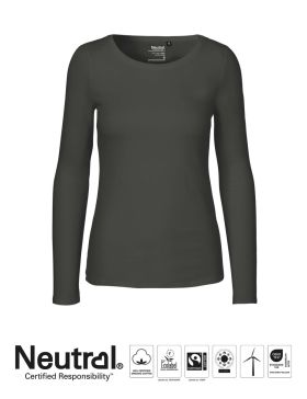 Dam T-shirt med långa ärmar Charcoal
