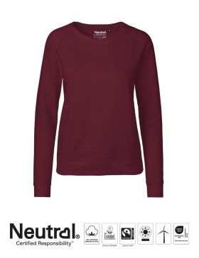 Dam Sweatshirt Mörkröd