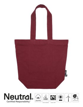 Panama Tote Bag w. Zip Bordeaux