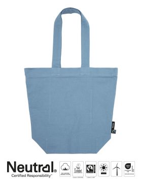 Panama Tote Bag w. Zip Dusty Indigo
