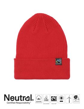 Mixed Knit Beanie Röd