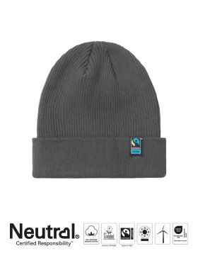 Mixed Knit Beanie Charcoal