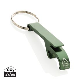 Flask- och konservöppnare i RCS återvunnet aluminium Grön