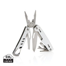 Solid multitool med karbinhake Silver