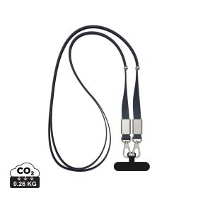 Nivo Crossbody lanyard i RCS återvunnen PET Marin