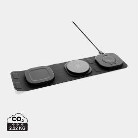 Swiss Peak 3-i-1 15W trådlös laddare RCS plast