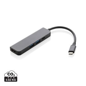 Terra hub med HDMI input i RCS återvunnen aluminium