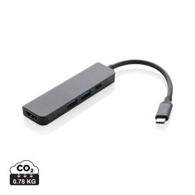 Terra hub med HDMI input i RCS återvunnen aluminium