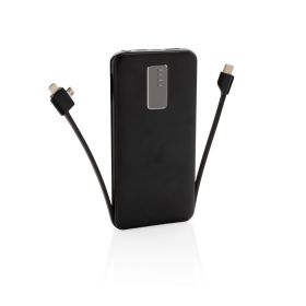 10.000 mAh powerbank med integrerad kabel