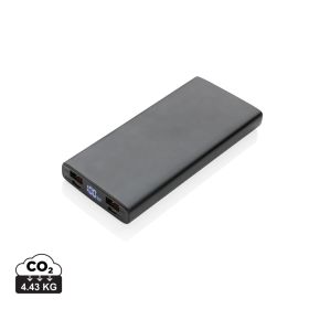 Aluminium 18W 10.000 mAh PD Powerbank Svart