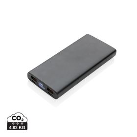 Aluminium 18W 10.000 mAh PD Powerbank Svart