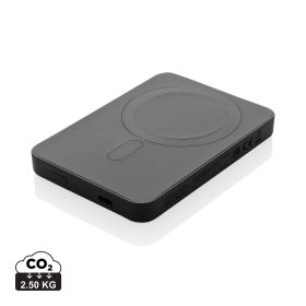 Magnetix 5.000mAh magnetisk powerbank, RCS återvunnen plast Svart
