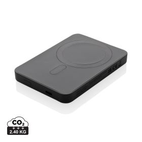 Magnetix 5.000mAh magnetisk powerbank, RCS återvunnen plast Svart