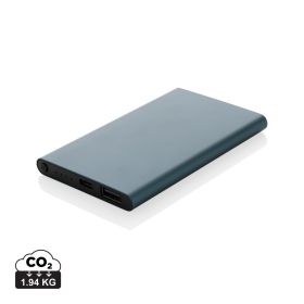 4.000mAh powerbank, type C, RCS återvunnen plast/aluminium Blå