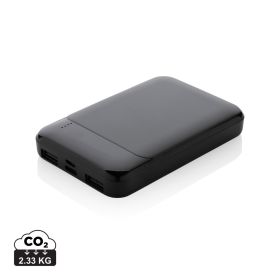 5.000 mAh powerbank i RCS återvunnen plast Svart