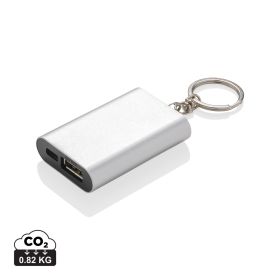 1.000 mAh nyckelring powerbank Silver