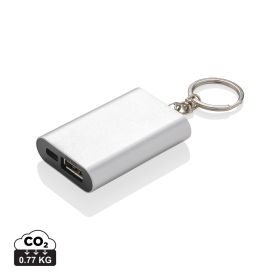 1.000 mAh nyckelring powerbank Silver