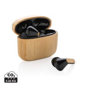 TWS öronsnäckor i RCS återvunnen plast & bambu